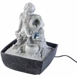 Fontaine dintérieur - InFactory - Ange verseau - Lumineuse - 17x23 cm - Électrique
