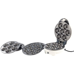Rosenstein & Söhne NC-3686-919 machine a cupcakes et donuts Machine à fabriquer des donuts/cupcakes/cake pops 12 gâteaux 7 Donuts 700 W Noir, Blanc