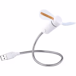 Ventilateur USB - PEARL - Programmable - 8 messages - Col de cygne - Silencieux