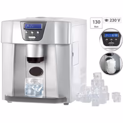 Rosenstein & Söhne NC-3722-919 machine à glaçons Machine à glaçon incornporé/sur pied 8 kg/24h 130 W Argent - Vue supplémentaire 2