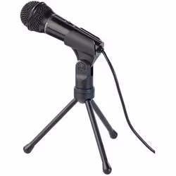 Microphone - Auvisio - Omnidirectionnel - PC et Mac - Trépied réglable - Jack 35 mm