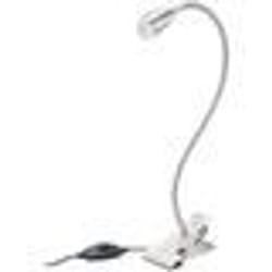 Lampe à pince - LUNARTEC - LED 3W - Col de cygne flexible - Gris
