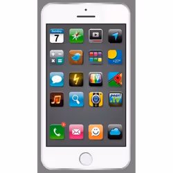 Serviette de bain - PEARL - Smartphone - Microfibre - 170 x 100 cm - Blanc