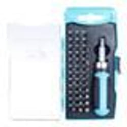 Coffret de vissage - AGT - 38 pièces - Tournevis à cliquet - Embouts universels - Adaptateur 1/4