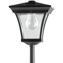 Lampadaire de jardin solaire - LUNARTEC - 200 cm - Aluminium - Noir - LED