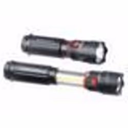 Torche LED 2en1 avec lampe de travail - PEARL - Noir - 2x 3 W - 300 lm - IPX4