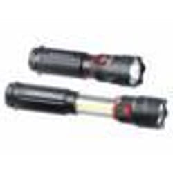 Torche LED 2en1 avec lampe de travail - PEARL - Noir - 2x 3 W - 300 lm - IPX4