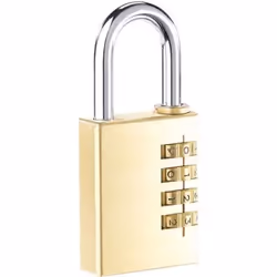 Cadenas - MARQUE - 4 chiffres - Laiton - 38 mm - Double verrouillage