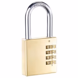 Cadenas à code - AGT - 50 mm - Laiton - Double verrouillage - Code personnalisable