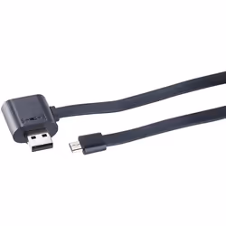 Câble USB OTG M/F - CALLSTEL - 70cm - Noir - Recharge et transfert de données - Connecteur Micro-USB