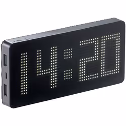 Batterie dappoint REVOLT PBW-50 - 7600 mAh avec réveil et texte défilant