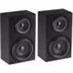 Enceintes actives 2.1 Bluetooth Auvisio - Noir - Boîtier en bois - 5 W par enceinte