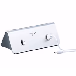 Batterie pour bureau 10.000 mAh avec 4 ports USB - REVOLT - PB-104.t - Blanc - LiPo