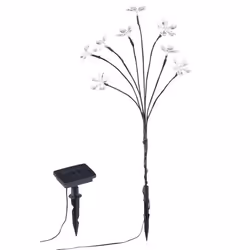 Bouquet lumineux solaire à 8 fleurs multicolores - LUNARTEC - Contemporain - Energie solaire - LED - Clignotant