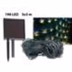 Filet lumineux solaire - LUNARTEC - 3 x 3 m - 198 LED blanc chaud - Énergie solaire - Jardin