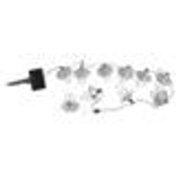 Guirlande lumineuse solaire à LED - LUNARTEC - 10 lanternes en métal - Blanc chaud - Extérieur - Vintage