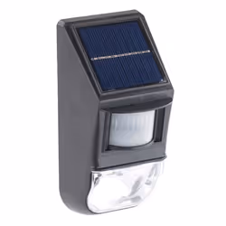 Applique murale solaire à LED - LUNARTEC - Détecteur de mouvement - Détecteur dobscurité - Noir