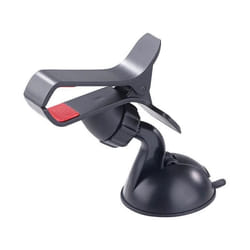 Support auto universel pour smartphones / GPS - PEARL - Ventouse ultra-puissante - Noir