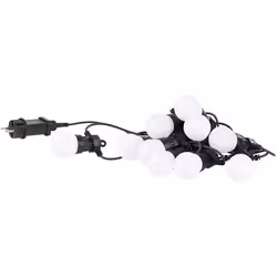 Guirlande guinguette - LUNARTEC - 450 m - 10 ampoules LED - Multicolore - Extérieur