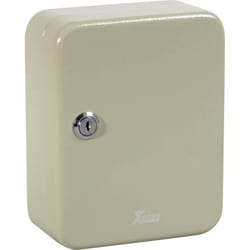 Armoire à clés - X-CASE - Mini armoire 20 clés - Acier - Gris clair - Sécurisée et pratique
