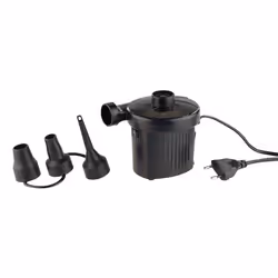 Gonfleur électrique - PEARL - 150W - 250 L/min - 3 embouts - Adaptateur secteur 230V