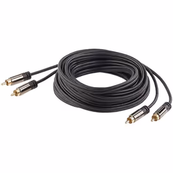 Câble stéréo Premium Cinch / Cinch mâle - 5 m