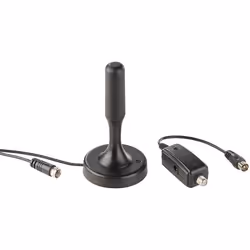 Antenne dintérieur active TNT/TNT 2 UHD 13 cm / 30 dB - Noir