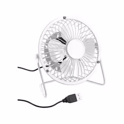 Mini ventilateur USB - Pearl - Ø 10 cm - Blanc - 25 W - Silencieux