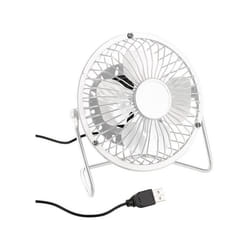 Mini ventilateur USB - Pearl - Ø 10 cm - Blanc - 25 W - Silencieux