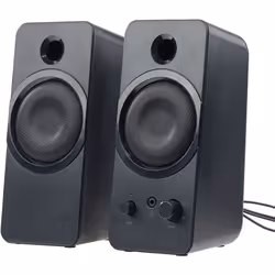 Enceintes USB stéréo actives AUVISIO MSX-150 - Noir - Puissance 20W crête