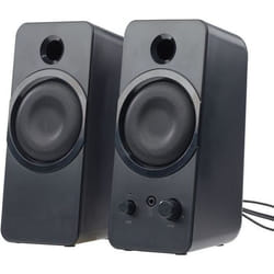 Enceintes USB stéréo actives AUVISIO MSX-150 - Noir - Puissance 20W crête