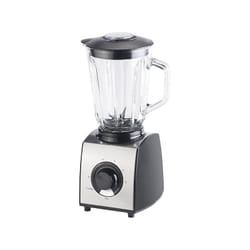 Rosenstein & Söhne NC-5916-919 blender 1,5 L Mélangeur de table 600 W Noir, Acier inoxydable, Transparent