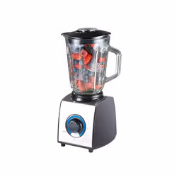 Rosenstein & Söhne NC-5916-919 blender 1,5 L Mélangeur de table 600 W Noir, Acier inoxydable, Transparent