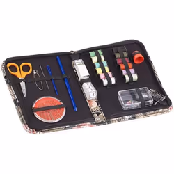 Kit de couture - PEARL - 59 pièces - Étui compact - Idéal en déplacement - Pratique et léger