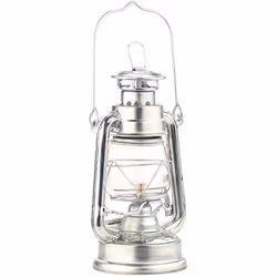 Lampe-tempête rétro à pétrole 185 cm Agneta - aspect Zinc - LUNARTEC - Vintage - Extérieur