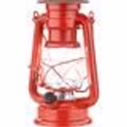 Lampe-tempête solaire LED - LUNARTEC - Rouge - Vintage - Jardin - 40 lumens