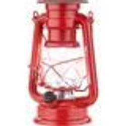 Lampe-tempête solaire LED - LUNARTEC - Rouge - Vintage - Jardin - 40 lumens
