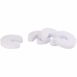 Anti-claque-portes en mousse - INFACTORY - Pack de 4 - Blanc - Rond - Sécurité enfants
