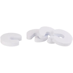 Anti-claque-portes en mousse - INFACTORY - Pack de 4 - Blanc - Rond - Sécurité enfants