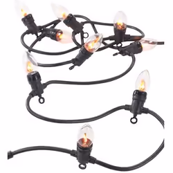 Guirlande lumineuse décorative - LUNARTEC - 42 m - 10 ampoules - effet flammes