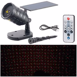 Projecteur laser - LUNARTEC - LP-600.solar - Solaire - Télécommande - Multicolore