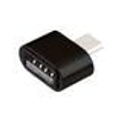 Adaptateur USB - Micro USB OTG - Aluminium - Connecteur pour Smartphone et Tablette - Noir - USB