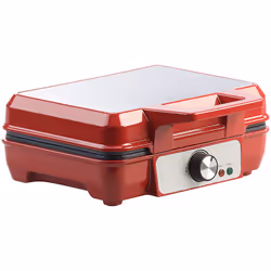 Rosenstein & Söhne NX-7718-919 moule à gauffres 2 gauffre(s) 1000 W Noir, Rouge, Argent