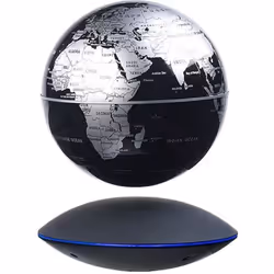 Mappemonde - Non spécifié - Ø 14 cm - Lévitation magnétique - Éclairage - Design contemporain