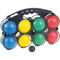 Pack de 8 boules de pétanque colorées en plastique - Pearl - Idéal pour jouer en famille