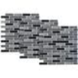 Autocollants décoratifs 3D - Infactory - Mosaïque Granit - 26x26 cm - PVC - Salle de bain