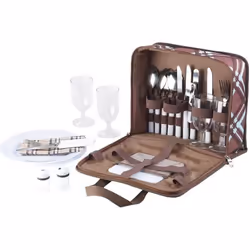 Coffret de pique-nique - Pearl - 30 pièces - 4 personnes - Sac de transport compact - Résistant à leau
