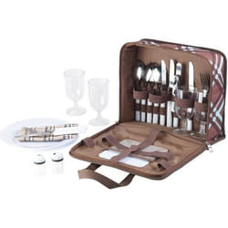 Coffret de pique-nique - Pearl - 30 pièces - 4 personnes - Sac de transport compact - Résistant à leau