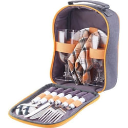 Coffret de pique-nique - Pearl - 13 pièces - 2 personnes - Sac de transport compact - Couverts inclus