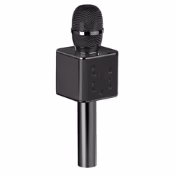 Microphone karaoké - AUVISIO - Lecteur MP3 - Bluetooth - Haut-parleur intégré - Noir